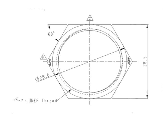 640x480 Screw Nut Nylon 1 20 Unef Thread Black [Ana00010057