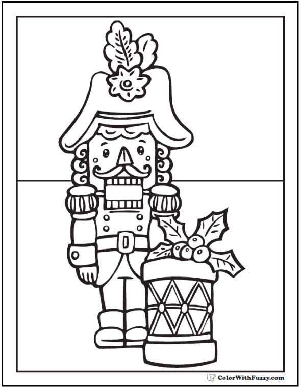 590x762 Nutcracker Coloring Sheet Drum Captain