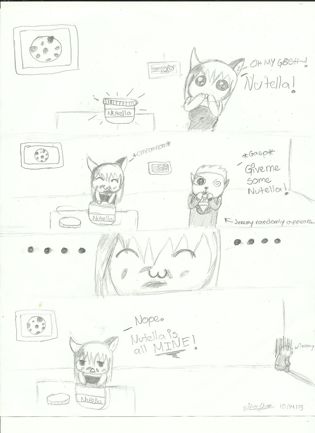 1024x1408 Cp Oc] Janet And Jeremy Nutella Comic By Riko Naitou