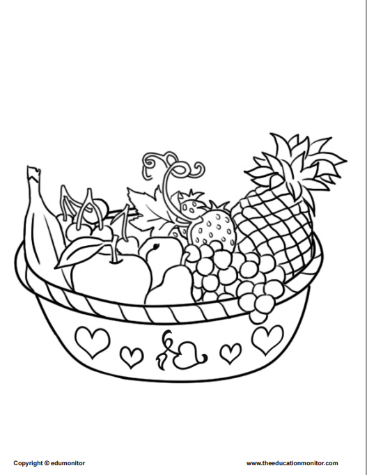 527x682 Coloring Pages For Kids Learning Nutrition Edumonitor