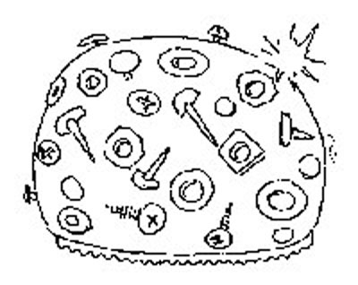 400x318 Nuts And Bolts Paperweight Craft For Kids