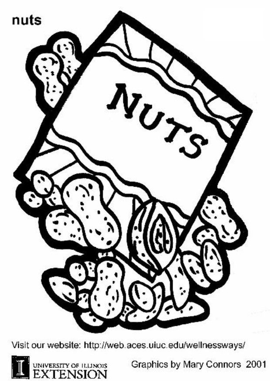 531x750 Coloring Page Nuts