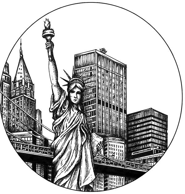 600x627 New York Skyline On Behance