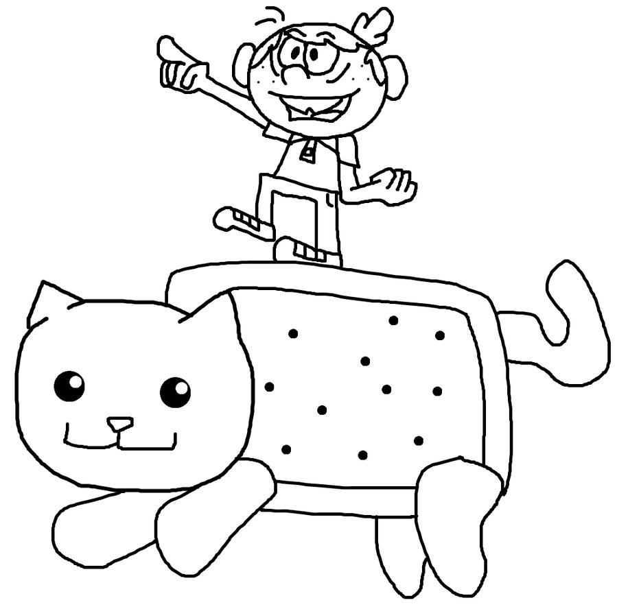 899x888 Lincoln Rides Nyan Cat By Greasy Lucarioyun