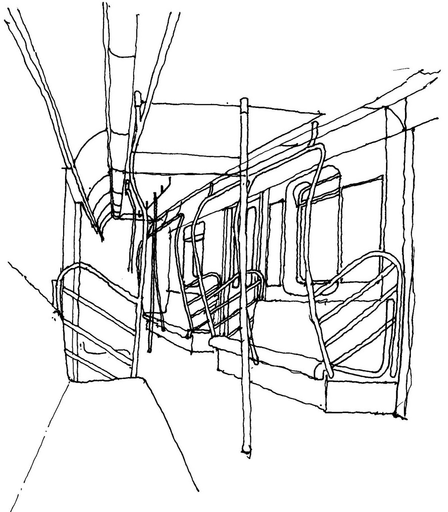 895x1024 Subway Interior A Sketch Of The New Style Nyc Subway