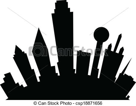 450x353 Dallas Skyline Clipart