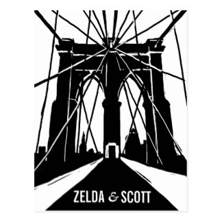 324x324 Brooklyn Bridge Save The Date Postcards Zazzle