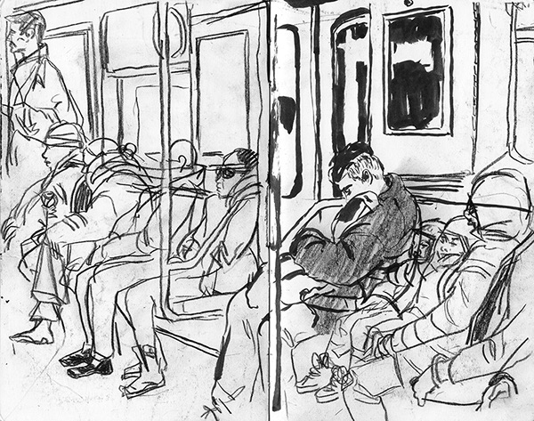 600x473 Nyc Subway Drawings On Behance