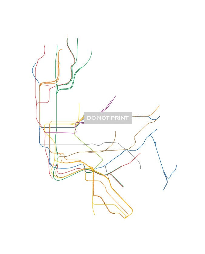 676x837 Nyc Subway Map Line Art 16 X 20 Print