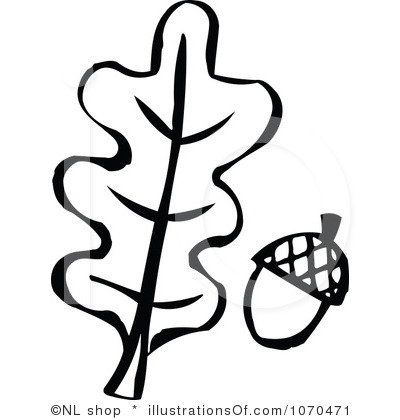 400x420 Oak Leaf Clipart Black And White