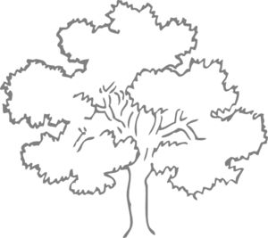 300x267 Grey Oak Tree Clip Art