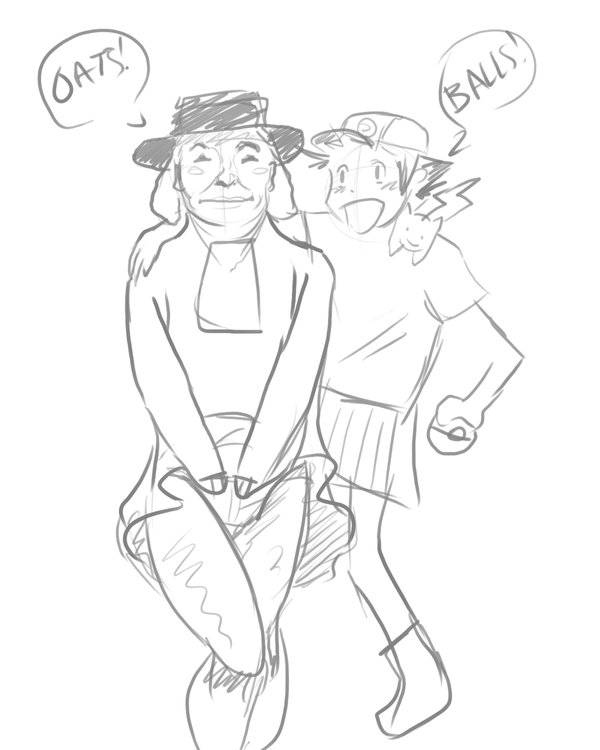 600x750 Quaker Oats Man N' Ash Ketchum By Ithilean