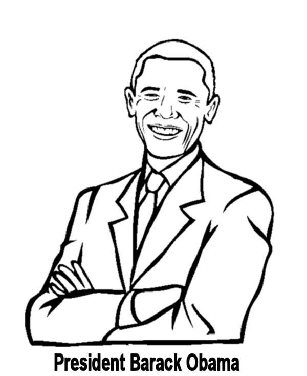 600x734 Great Barack Obama Coloring Page 98 For Ree Coloring Pages