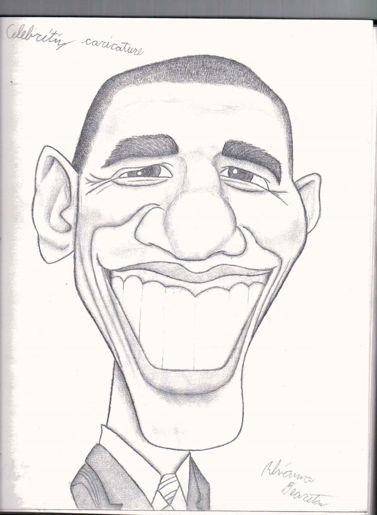 765x1044 Obama Caricature (Pencil) By Pupster0071
