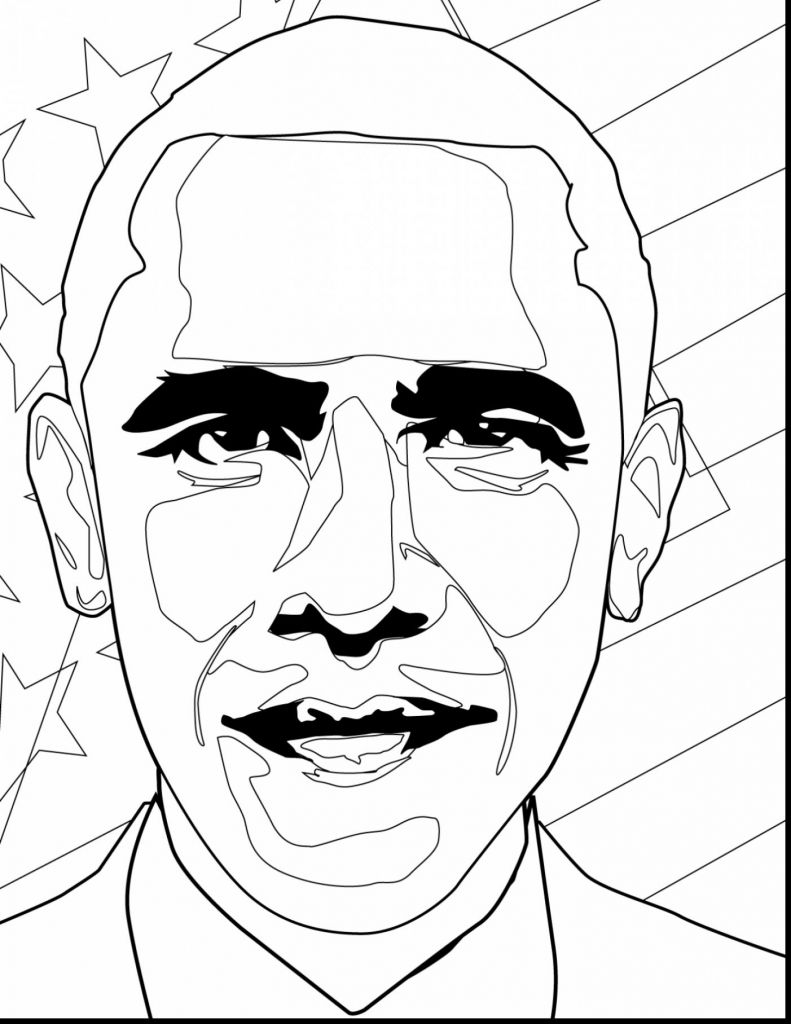 791x1024 Obama Coloring Page Obama Coloring Page Free Printable Coloring