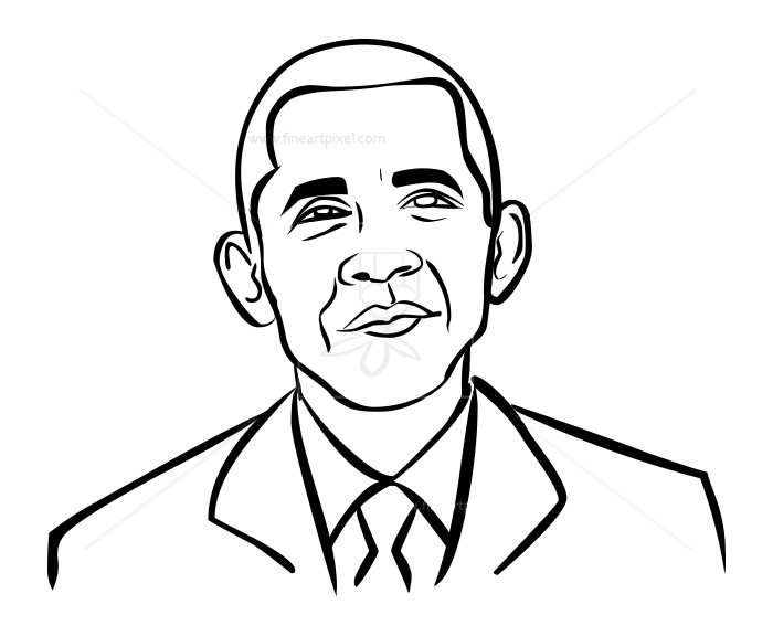 700x576 Obama Outline Free Vectors, Illustrations, Graphics, Clipart