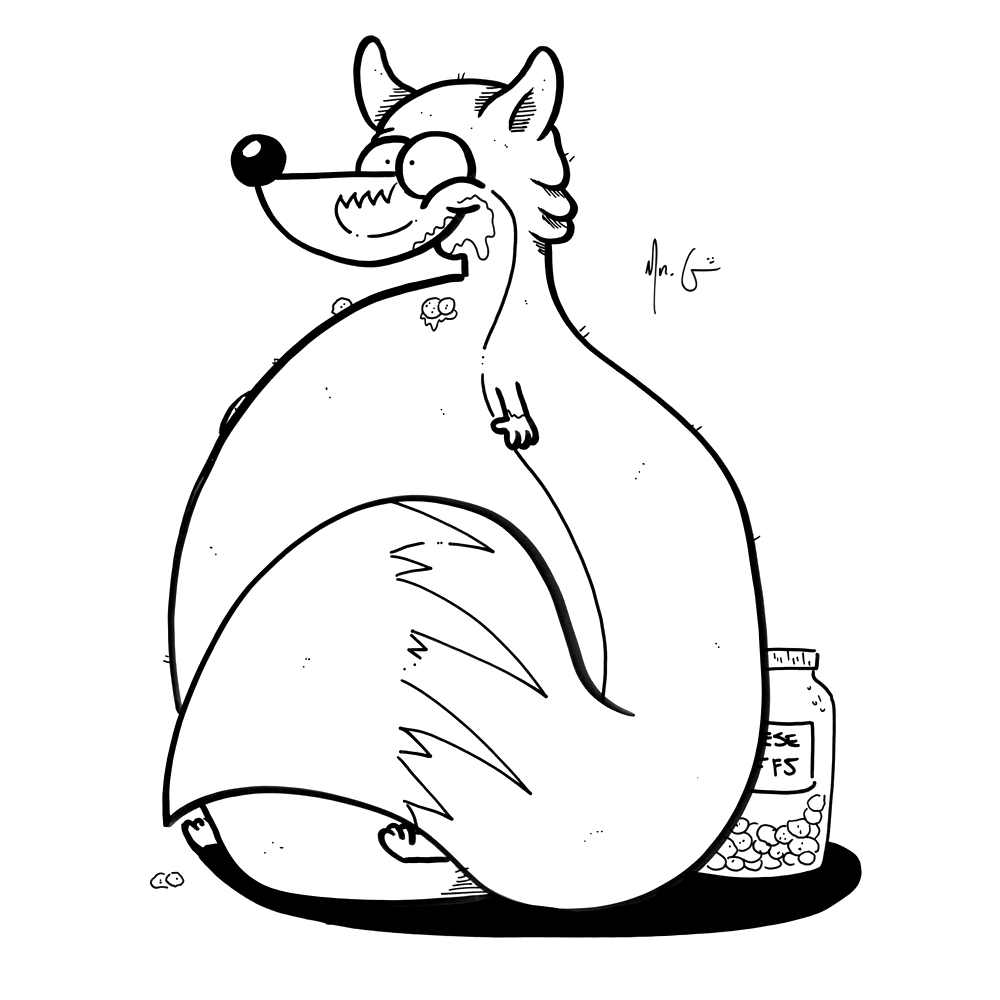1000x1000 Obese Squirrel