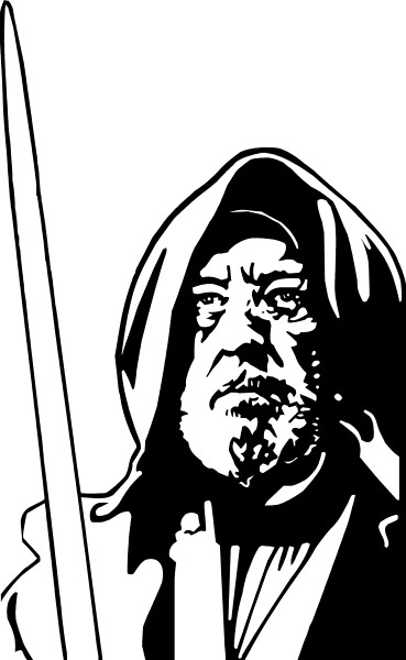 369x600 Obi Wan Kenobi Decal Sticker 01