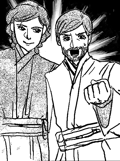 480x640 Anakin And Obi Wan Manga Style By Koenta
