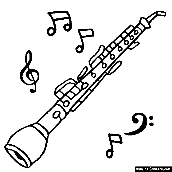 560x560 English Horn Coloring Page Embroidery Horn