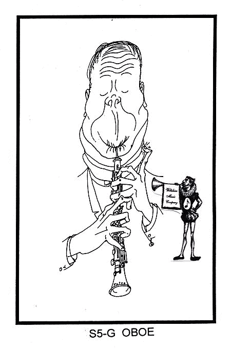 450x680 Pen Amp Ink Drawing Of Oboe Player. Sheet Music