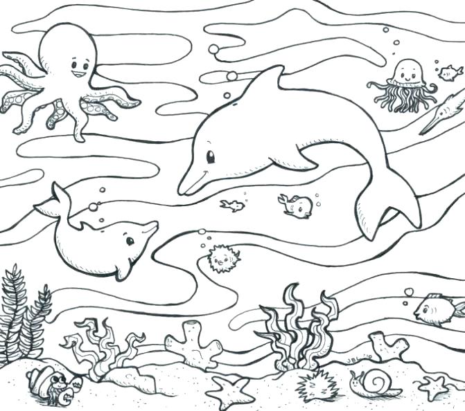 Ocean Scene Drawing at GetDrawings | Free download