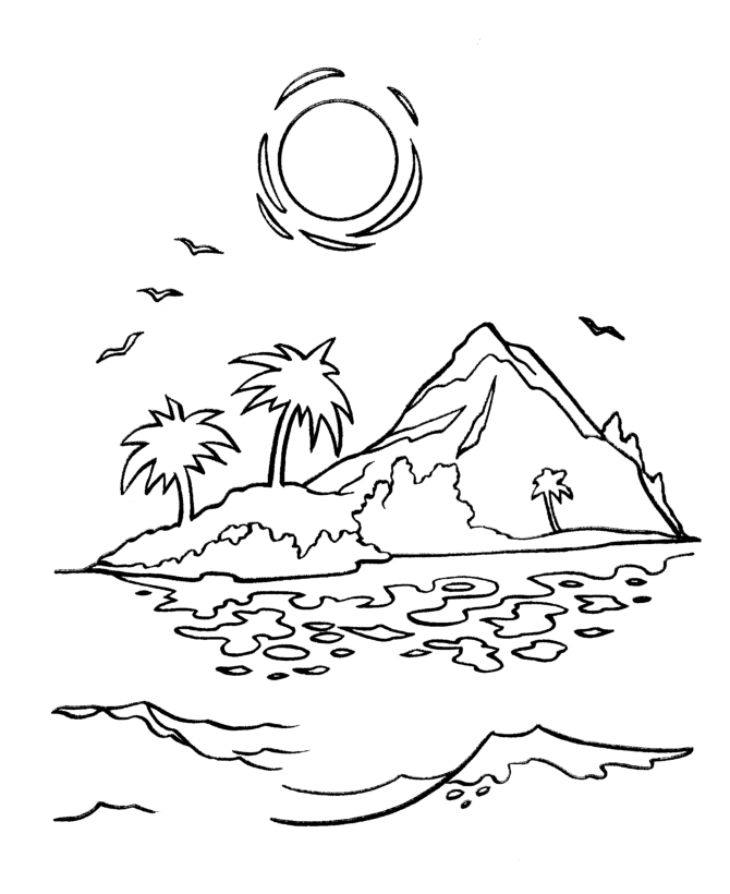 670x820 Ocean Sunset Coloring Pages Tags Sunset Coloring Pages How