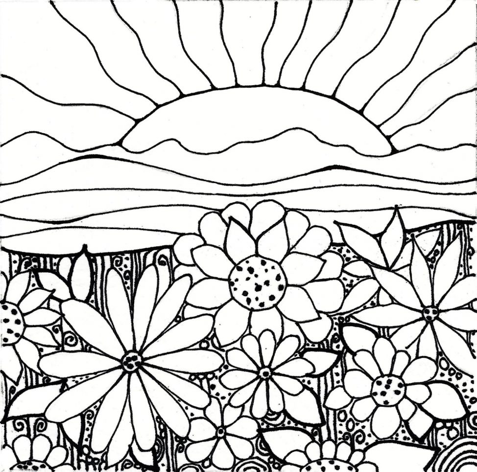 974x964 Coloring Pages Sunset Coloring Pages Beach Sunset Coloring Pages