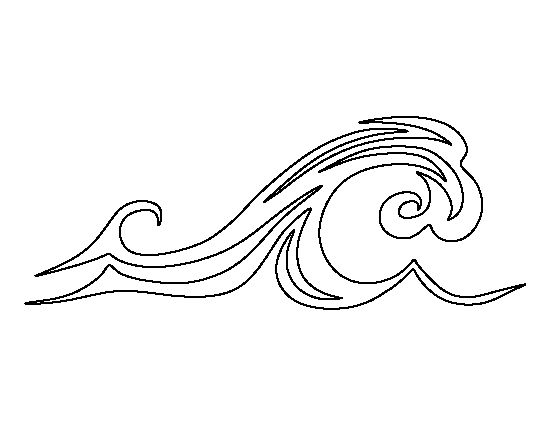 550x425 Wave Pattern. Use The Printable Outline For Crafts, Creating