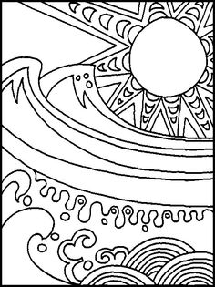 236x315 Coloring Page Of Ocean Wave