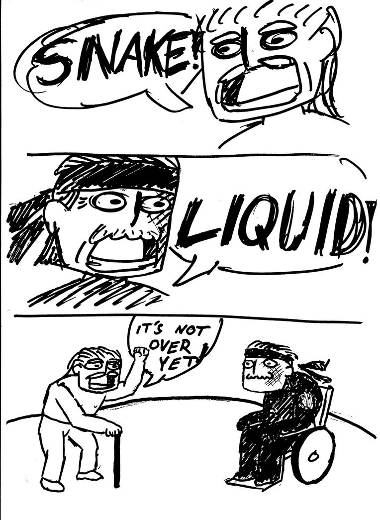 764x1045 Solid Snake Vs. Liquid Ocelot The Real Fight By Contendo64