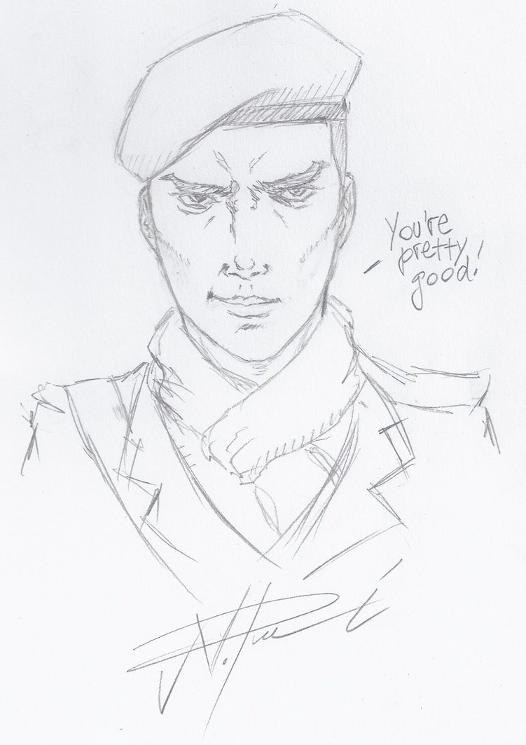 751x1063 Mgs3 Revolver Ocelot Sketch By Sleepingsandman