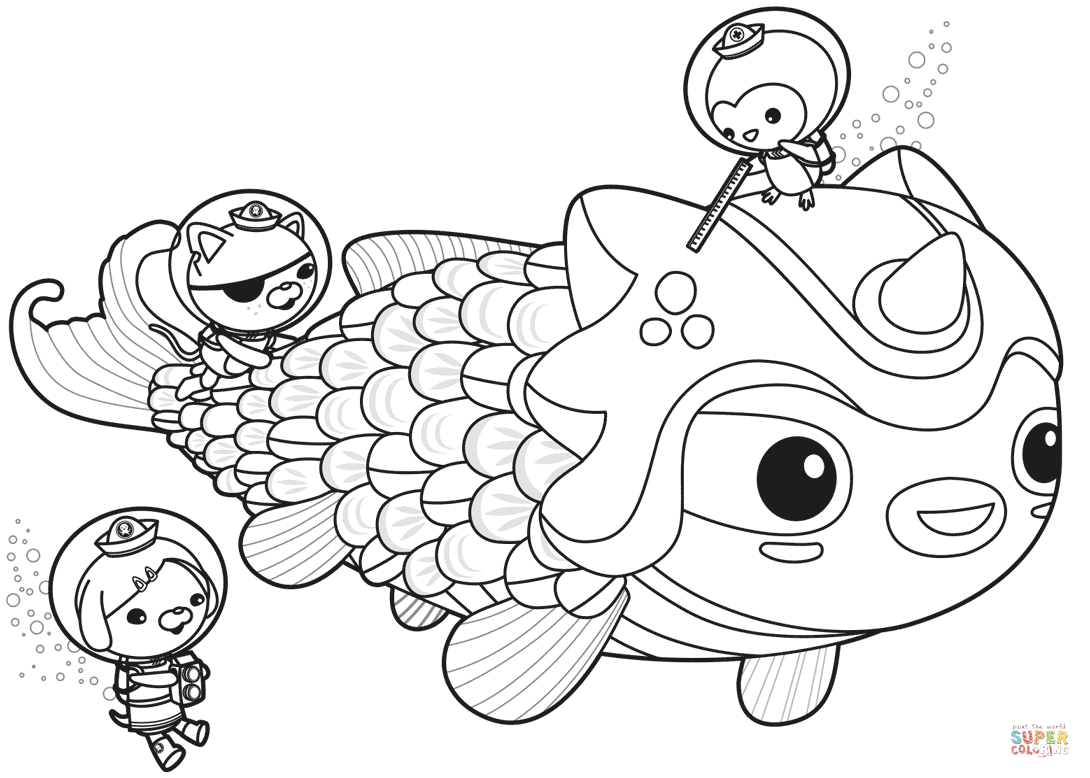 1090x778 The Octonauts Meet Dunkie Coloring Page Free Printable Coloring