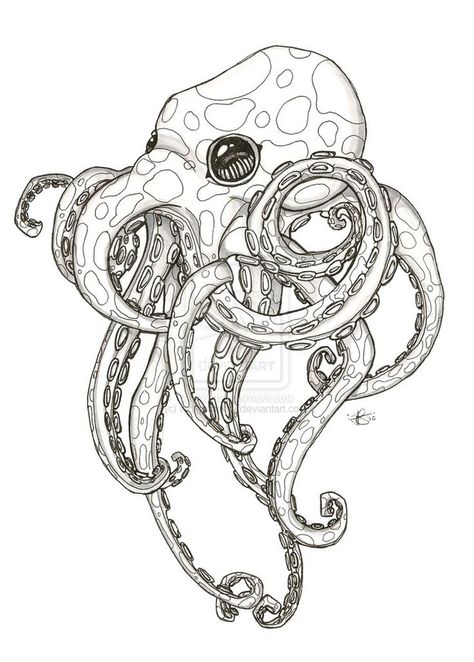 474x662 I Want An Octopus Tattoo. This Is Cute, But I Might Want Mine