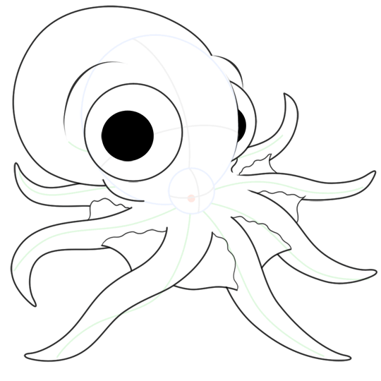 540x540 Cartoon Octopus Step By Step Drawing Lesson