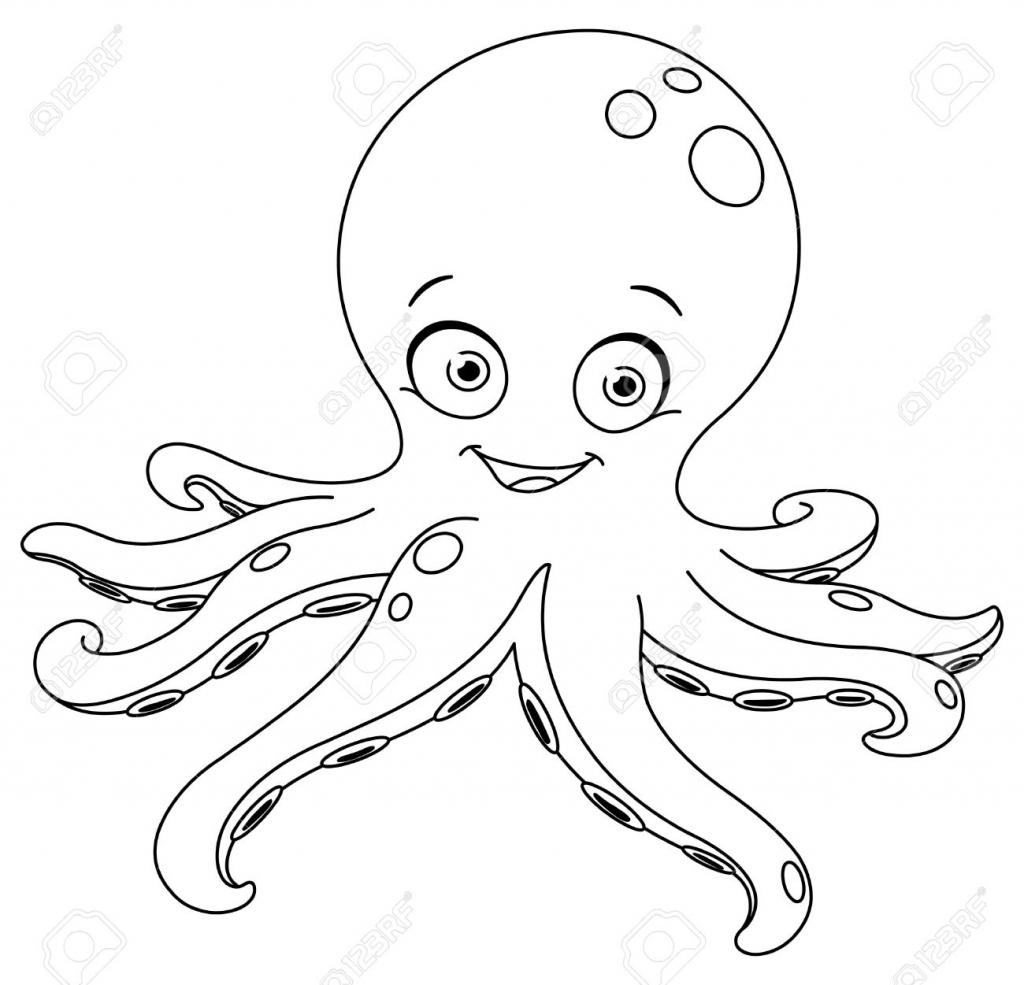 1024x985 Cute Octopus Drawing Drawing Of A Octopus Cute Octopus Drawing How