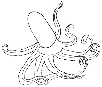 400x340 How To Draw An Octopus