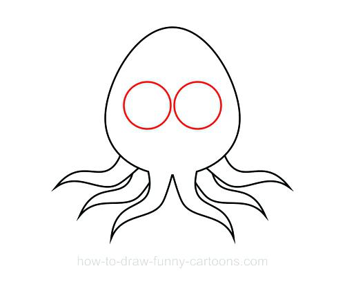 500x408 How To Draw Octopus Draw An Octopus Steps 8 And 9 Octopus