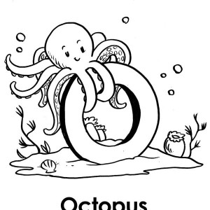 300x300 Kids Drawing Octopus Coloring Page Kids Drawing