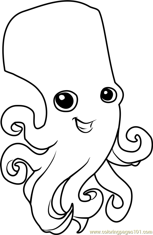 522x800 Octopus Animal Jam Coloring Page