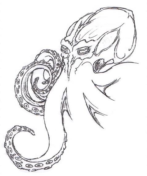 477x572 Octopus Tattoo Drawings Octopus Drawing Tattoo Octopus Speed