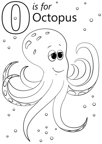 340x480 O Is For Octopus Coloring Page Free Printable Coloring Pages