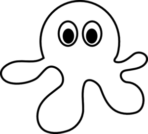 300x273 Octopus Outline Clip Art