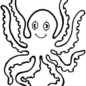 300x300 Octopus Outline Coloring Page Octopus Outline Coloring Page