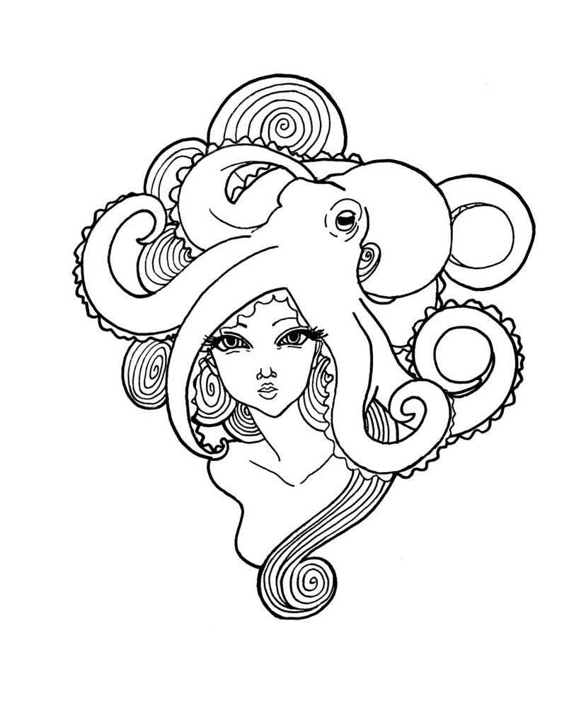 804x993 Octopus By Ladiehbinkieh