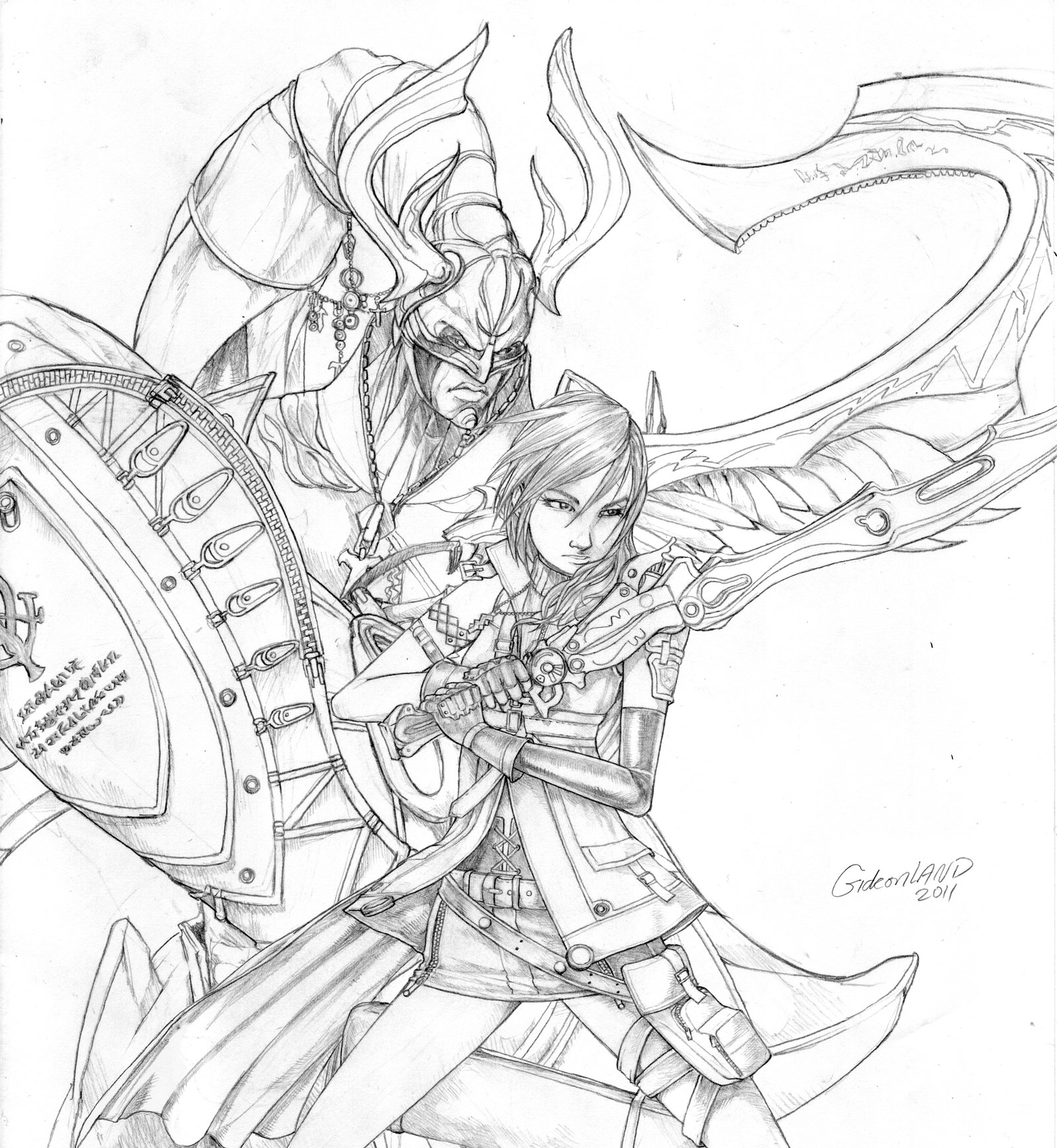 1600x1737 Lightning And Odin By On @