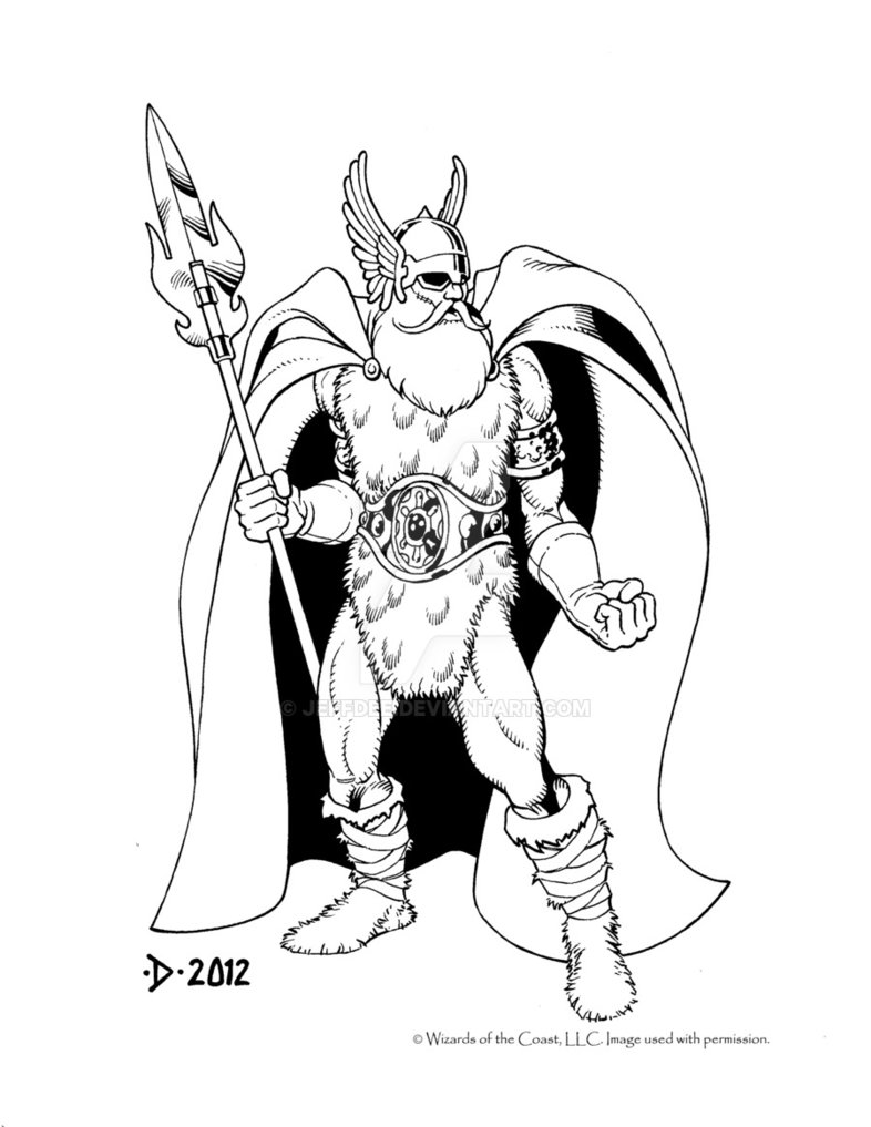 786x1017 Odin, All Father By Jeffdee