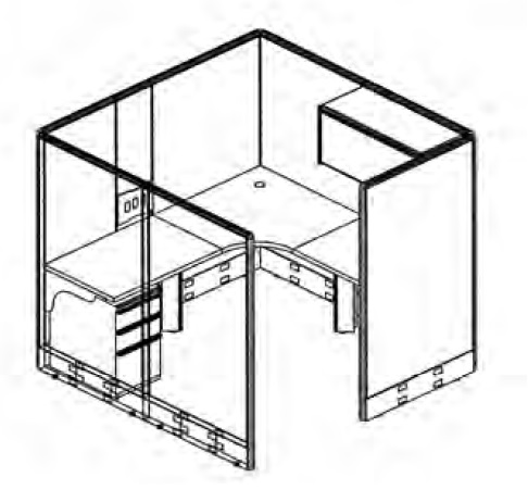 Office Cubicle Drawing at GetDrawings | Free download