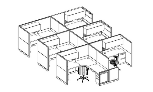 Office Cubicle Drawing at GetDrawings | Free download