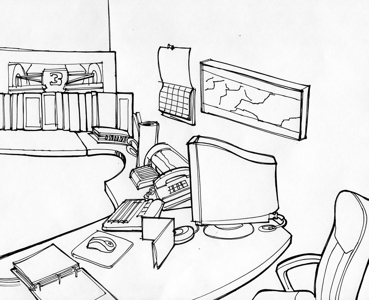 1200x976 Interior Design Business 5 Quick Sketch Of John Flannerys Office